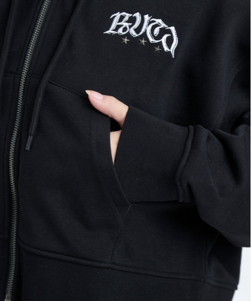 RVCA(ルーカ)の「RVCA/ルーカ ジップアップフーディー パーカー BF044-014(パーカー・レディース・ブラウン/ブラック/ライトカーキ・S/M)」の9枚目の写真