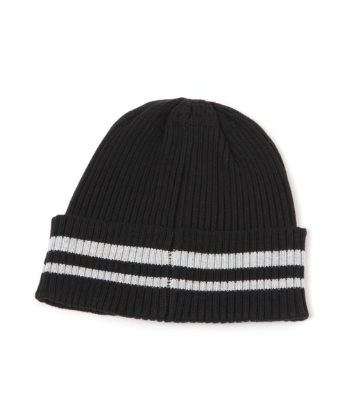 LAKOLE(ラコレ)の「配色ラインニットワッチ / 581856(ニットキャップ/ビーニー・メンズ・グレー/ブラック/アイボリー・9)」の4枚目の写真