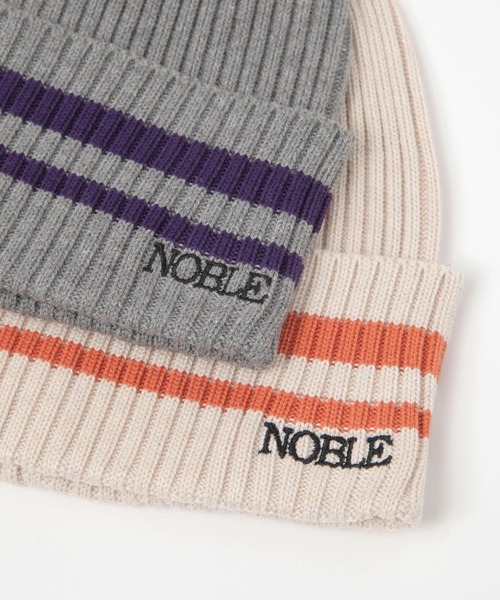 LAKOLE(ラコレ)の「配色ラインニットワッチ / 581856(ニットキャップ/ビーニー・メンズ・グレー/ブラック/アイボリー・9)」の7枚目の写真