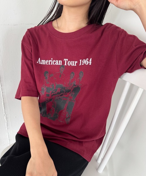 セール】オーバーサイズフォトプリントTシャツ（Tシャツ