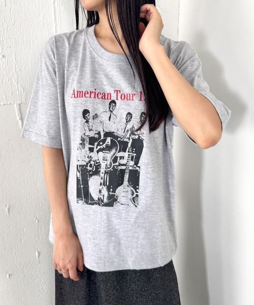 セール】オーバーサイズフォトプリントTシャツ（Tシャツ