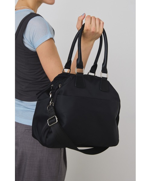 美品 サムソナイト☆2way ロゴ刻印 ボストンバッグ ナイロン ブラック UNISEX CITY LINE ボストンバッグ ブラック
