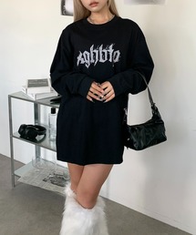 lilful（リルフル）の「【25年秋冬新作】バッグバタフライプリントフロントビッグロゴロンT（Tシャツ/カットソー・メンズ）」