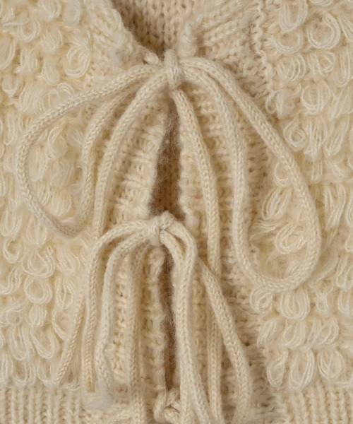 Olu.(オルドット)の「ニットベスト(ベスト・レディース・アイボリー・FREE)」の4枚目の写真