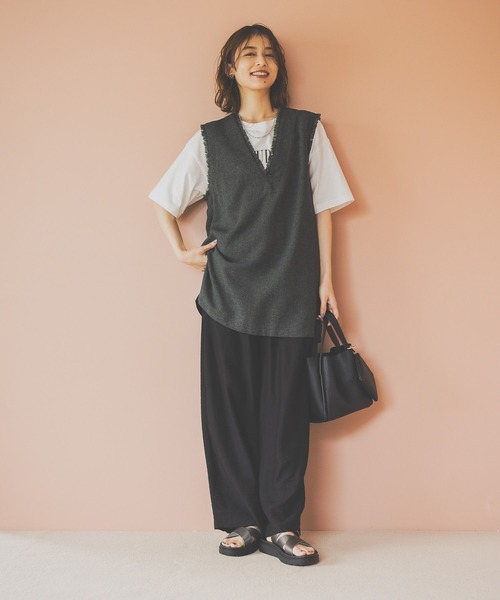セール】ツイードベストワンピース（ワンピース）｜studio CLIP