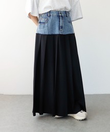 Cepica | デニム×プリーツスカート(デニムスカート)