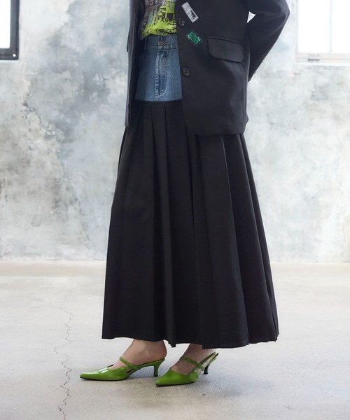 Cepica（セピカ）の「デニム×プリーツスカート（デニムスカート・レディース・ブルー・FREE）」の4枚目の写真