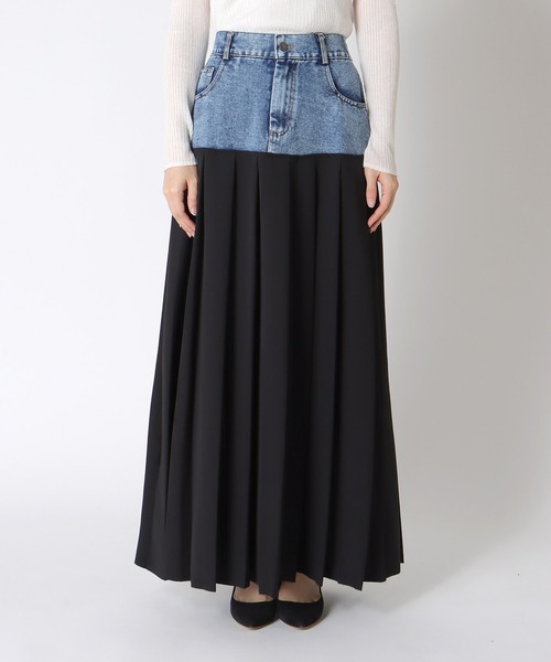 Cepica（セピカ）の「デニム×プリーツスカート（デニムスカート・レディース・ブルー・FREE）」の5枚目の写真