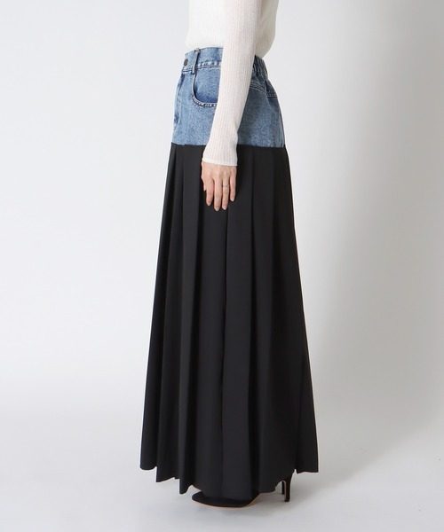 Cepica（セピカ）の「デニム×プリーツスカート（デニムスカート・レディース・ブルー・FREE）」の6枚目の写真