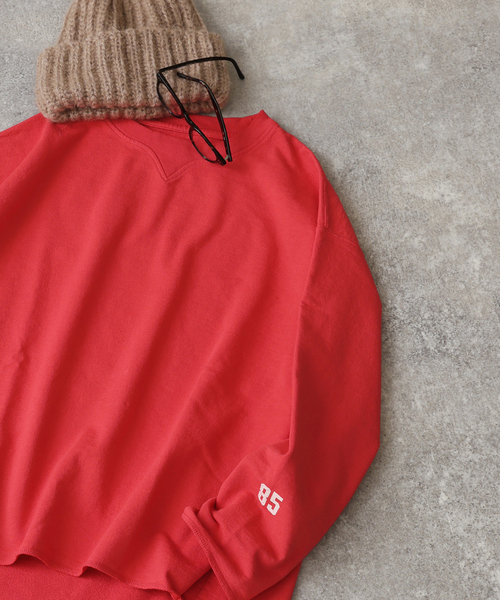 RIDING HIGH(ライディングハイ)の「《追加》別注【RIDING HIGH/ライディングハイ】7.5OZ インレーカットオフT(Tシャツ/カットソー・レディース・パープル/ホワイト/レッド/ブラック・FREE)」の4枚目の写真