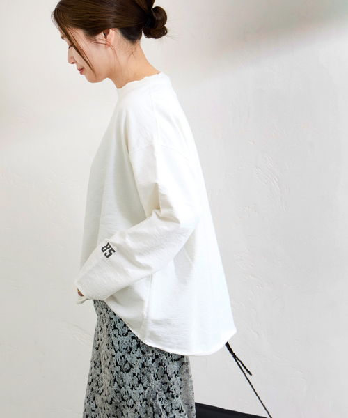 RIDING HIGH(ライディングハイ)の「《追加》別注【RIDING HIGH/ライディングハイ】7.5OZ インレーカットオフT(Tシャツ/カットソー・レディース・パープル/ホワイト/レッド/ブラック・FREE)」の2枚目の写真