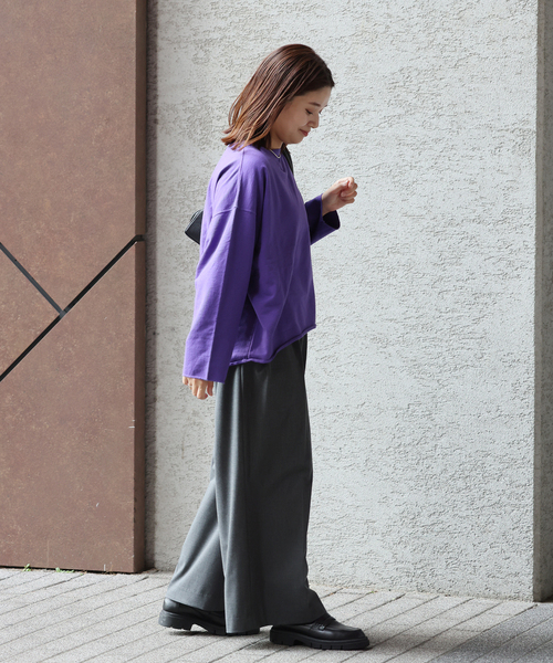 RIDING HIGH(ライディングハイ)の「《追加》別注【RIDING HIGH/ライディングハイ】7.5OZ インレーカットオフT(Tシャツ/カットソー・レディース・パープル/ホワイト/レッド/ブラック・FREE)」の14枚目の写真