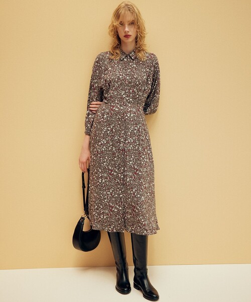 セール】プティフラワープリント ワンピース（ワンピース）｜組曲