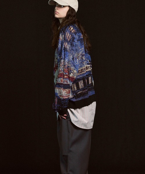 メゾンスペシャル 都市 シリーズ 道頓堀 オーバー ニット MAISON SPECIAL（メゾンスペシャル）の「《UNISEX》【CITY SERIES