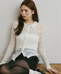 Olu. | ストレッチレースシャツ(シャツ/ブラウス)