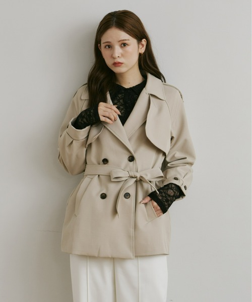 Olu.（オルドット）の「ストレッチレースシャツ（シャツ/ブラウス・レディース・アイボリー/ブラック/ブラウン・FREE）」の18枚目の写真