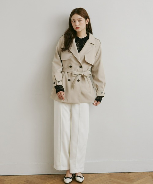 Olu.（オルドット）の「ストレッチレースシャツ（シャツ/ブラウス・レディース・アイボリー/ブラック/ブラウン・FREE）」の19枚目の写真