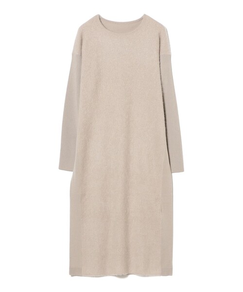 セール】【2/5再値下げ】フラッフィ クルーネック ニット ワンピース