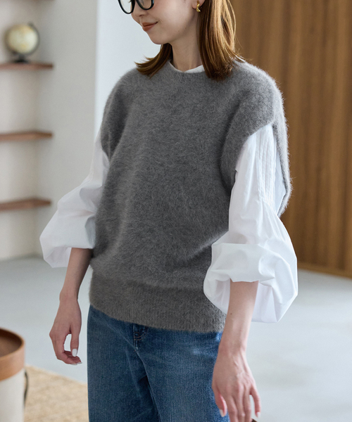 フォックスアルパカ ニットベスト（ベスト）｜SLOBE IENA