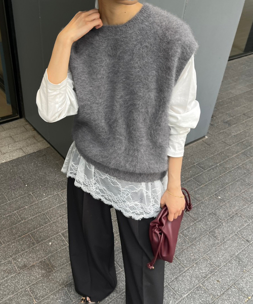 フォックスアルパカ ニットベスト（ベスト）｜SLOBE IENA