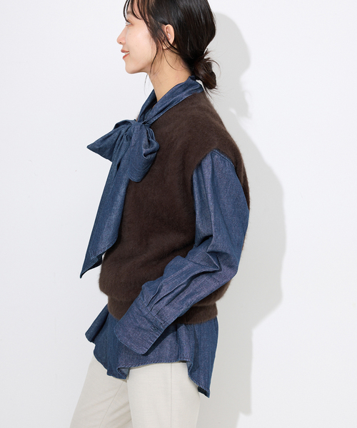 フォックスアルパカ ニットベスト（ベスト）｜SLOBE IENA