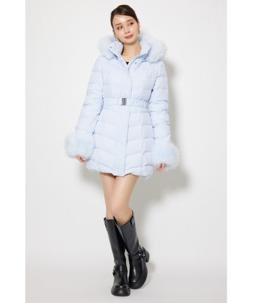 rienda 神くびれダウン Aラインダウンワンピコート 神くびれダウン】Aラインダウンワンピコート 秋服 冬服（ダウン