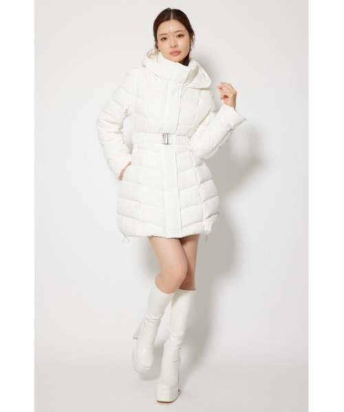 rienda（リエンダ）の「【神くびれダウン】Aラインダウンワンピコート 秋服 冬服（ダウンジャケット/コート・レディース・ブラック/ライトブルー/ホワイト・SMALL/MEDIUM）」の16枚目の写真