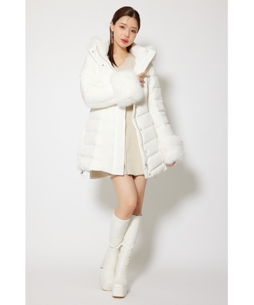 rienda（リエンダ）の「【神くびれダウン】Aラインダウンワンピコート