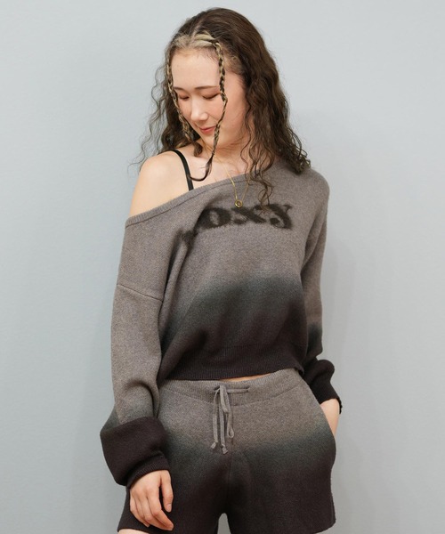 ROXY（ロキシー）の「ROXY/ロキシーセーター グラデージョンニット オフショルダー 2WAY RSR254008（ニット/セーター・レディース・ブラウン系その他2/グレー系その他/ブルー系その他・2XS/M/L）」の14枚目の写真