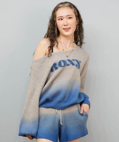 ROXY（ロキシー）の「ROXY/ロキシーセーター グラデージョンニット オフショルダー 2WAY RSR254008（ニット/セーター・レディース・ブラウン系その他2/グレー系その他/ブルー系その他・2XS/M/L）」の12枚目の写真