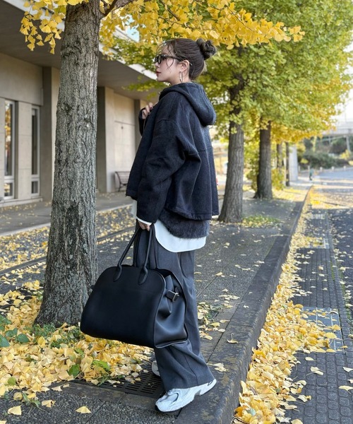 LAULEN（ローレン）の「cocoon zip up hoodie blouson /コクーンジップ