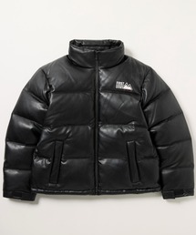 FIRST DOWN(t@[Xg_E)FIRST DOWN/t@[Xg_E VEGAN LEATHER BUBBLE DOWN JACKET/B[KU[ou_EWPbg/fB[X Y(_EWPbg/R[g)