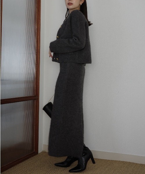 カシミヤブレンドキャミソールニットワンピース（ワンピース）｜anuans