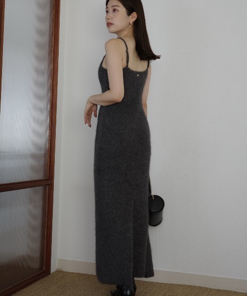 カシミヤブレンドキャミソールニットワンピース（ワンピース）｜anuans