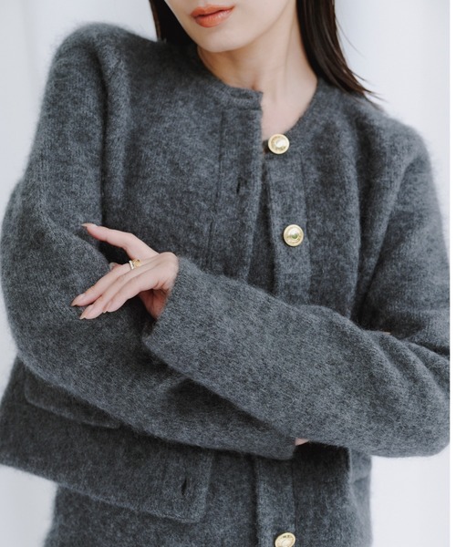 カシミヤブレンドキャミソールニットワンピース（ワンピース）｜anuans