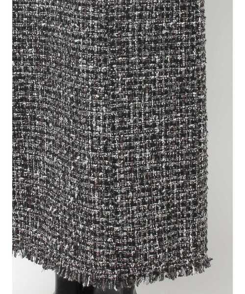 CALNAMUR(カルナムール)の「クラシックツイードロングワンピース(ワンピース・レディース・ブラウン/ブラック・FREE)」の3枚目の写真