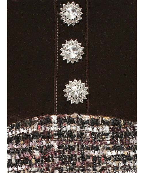 CALNAMUR(カルナムール)の「クラシックツイードロングワンピース(ワンピース・レディース・ブラウン/ブラック・FREE)」の7枚目の写真