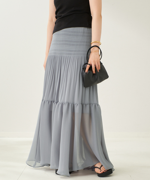 ⭐︎タグ付き⭐︎【Plage】ette Gatherスカート Sheer Gather スカート(スカート)|Plage(プラージュ)の