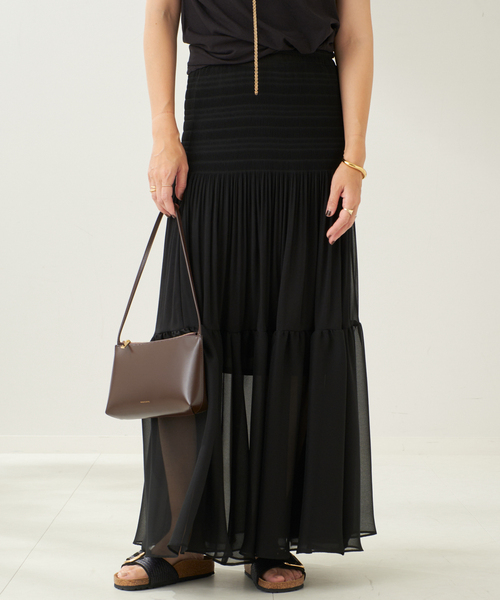 ⭐︎タグ付き⭐︎【Plage】ette Gatherスカート ⭐︎タグ付き⭐︎【Plage】ette Gatherスカート Sheer Gather