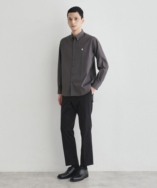 TAKEO KIKUCHI(タケオキクチ)の「【LIMITED】ワンポイント刺繍ボタンダウンシャツ(シャツ/ブラウス・メンズ・ネイビー/ベージュ/モスグリーン/ホワイト/チャコールグレー・01/02/03/04)」の20枚目の写真