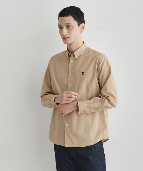 TAKEO KIKUCHI(タケオキクチ)の「【LIMITED】ワンポイント刺繍ボタンダウンシャツ(シャツ/ブラウス・メンズ・ネイビー/ベージュ/モスグリーン/ホワイト/チャコールグレー・01/02/03/04)」の8枚目の写真