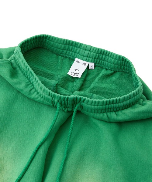 X-girl（エックスガール）の「OVERDYED SWEAT PANTS（スウェットパンツ・レディース・ピンク/グリーン/ネイビー・S/M）」の13枚目の写真