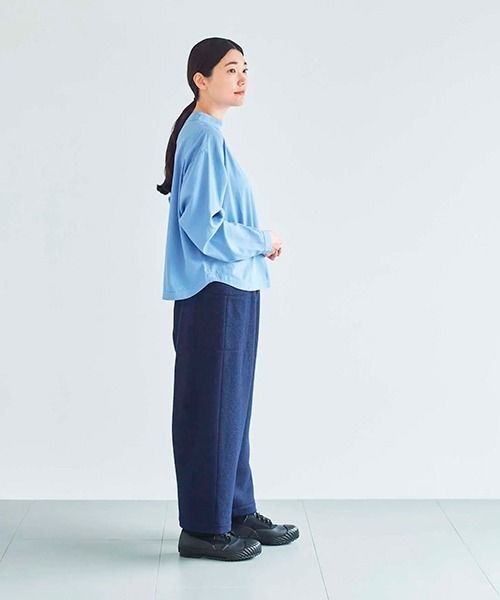 ata(アタ)の「ata pants 3. / 圧縮ウールパンツ(その他パンツ・レディース・ブラウン/ネイビー・MEDIUM)」の3枚目の写真