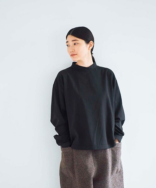 ata(アタ)の「ata pants 3. / 圧縮ウールパンツ(その他パンツ・レディース・ブラウン/ネイビー・MEDIUM)」の13枚目の写真