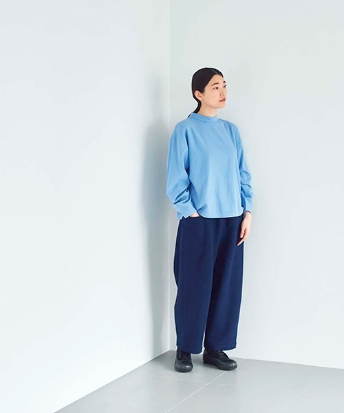 ata(アタ)の「ata pants 3. / 圧縮ウールパンツ(その他パンツ・レディース・ブラウン/ネイビー・MEDIUM)」の20枚目の写真