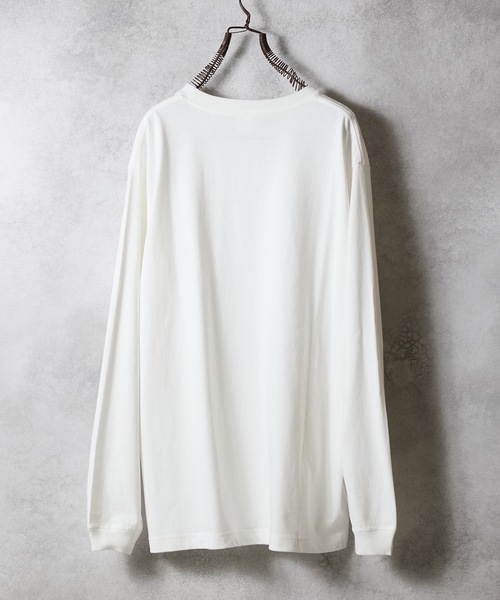 BASIC HEM PRINTED L/S T-SHIRT / ベーシック ワンポイント ロゴ