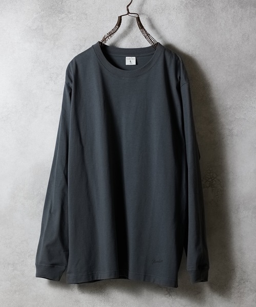 NUMBER (N)INE（ナンバーナイン）の「BASIC HEM PRINTED L/S T-SHIRT / ベーシック ワンポイント ロゴプリント ロンT（Tシャツ/カットソー・メンズ・ブラック/チャコール/ホワイト・M/L/XL）」の14枚目の写真
