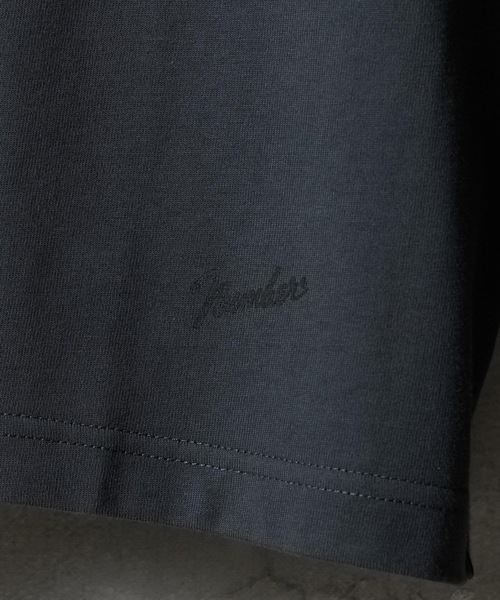 NUMBER (N)INE（ナンバーナイン）の「BASIC HEM PRINTED L/S T-SHIRT / ベーシック ワンポイント ロゴプリント ロンT（Tシャツ/カットソー・メンズ・ブラック/チャコール/ホワイト・M/L/XL）」の17枚目の写真