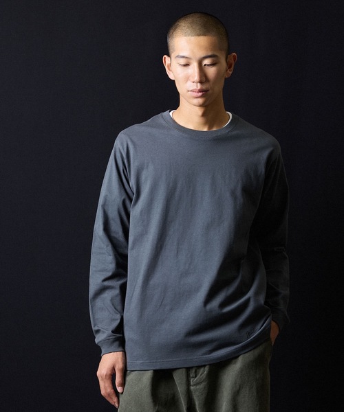 NUMBER (N)INE（ナンバーナイン）の「BASIC HEM PRINTED L/S T-SHIRT / ベーシック ワンポイント ロゴプリント ロンT（Tシャツ/カットソー・メンズ・ブラック/チャコール/ホワイト・M/L/XL）」の19枚目の写真