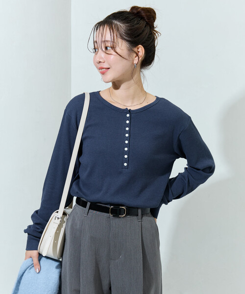 (古着)00s basic Edition ヘンリーネックロンT カットソー 楽天市場】古着卸 まとめ売り ヘンリーネック 長袖Tシャツ 19枚
